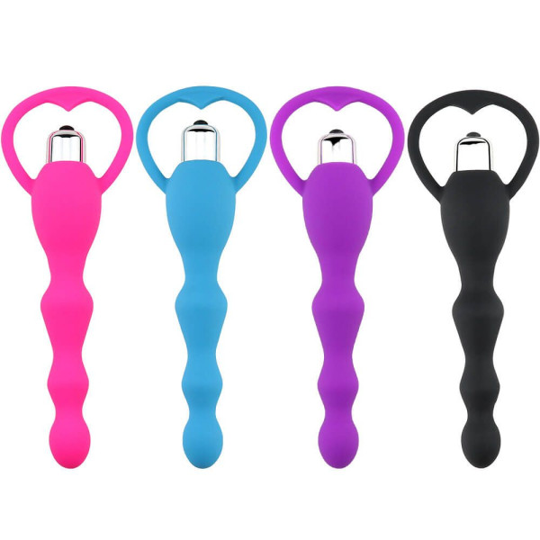 VIBRATING SILICONE ANAL BEADS