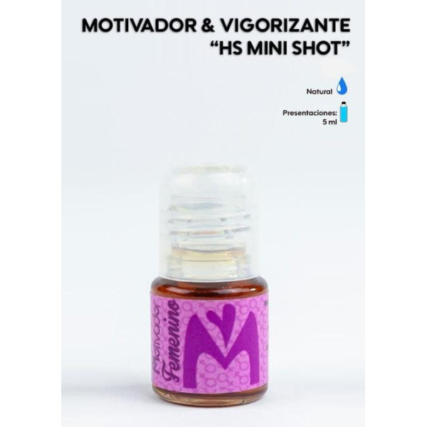 Motivador Femenino "M". Mini Shot