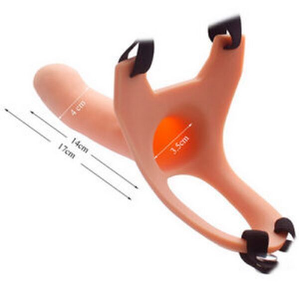 Silicone Curved Dong 5.7"