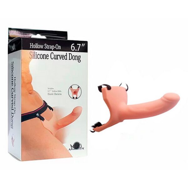 Silicone Curved Dong 5.7"
