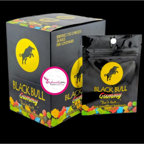 Black Bull Gummy. Gomitas Vigorizantes para hombre.