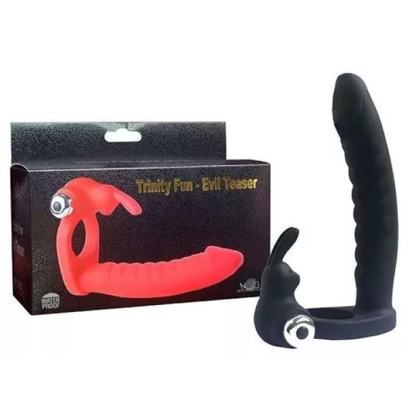 TRINITY FUN - EVIL TEASER | ANILLO VIBRADOR CON DILDO