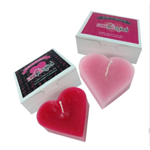 Vela de Corazón con Feromonas 1pza