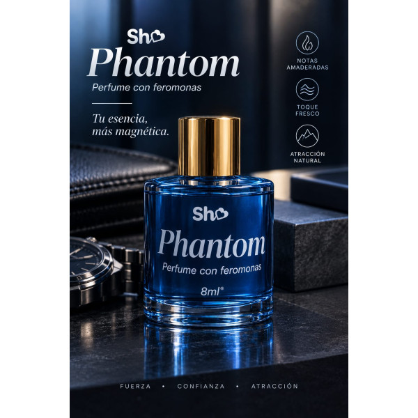 Perfume Sh Phantom. Con feromonas para hombre